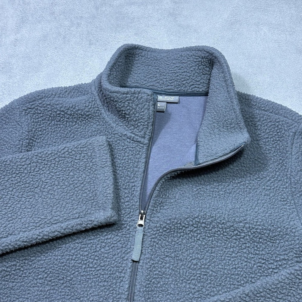 Free Fly Quarter Zip Pullover Mens L Sherpa Fleece Gray Bamboo Kangaroo Gorpcore